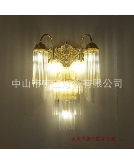 American style wall lamps for home decoration, villas, living rooms, bedrooms, corridors, study rooms, dining rooms, entrances, lobbies, stairwells, crystal lights