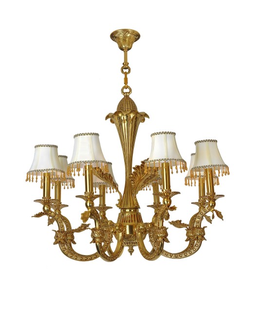 Full copper French style chandelier for home decoration, villas, indoor bedrooms, living rooms, dining rooms, study rooms, stairwells, duplex buildings, hotel chandeliers