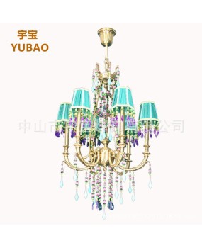 European style all copper pendant lamp for indoor home decoration, living room, bedroom, study, dining room, corridor, staircase, entrance hall, covered lamp