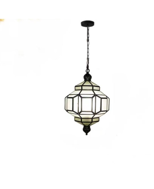 All copper Moroccan lampshade, simple pendant light, corridor staircase, hotel restaurant lobby, black glass metal light