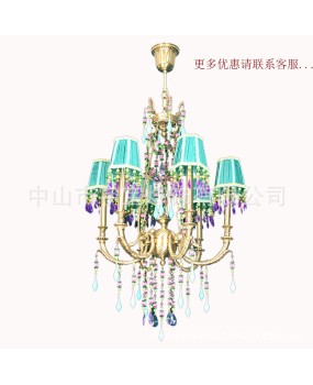 European style all copper pendant lamp for indoor home decoration, living room, bedroom, study, dining room, corridor, staircase, entrance hall, covered lamp