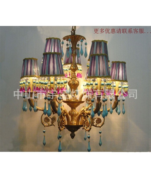 European style all copper pendant lamp for indoor home decoration, living room, bedroom, study, dining room, corridor, staircase, entrance hall, covered lamp