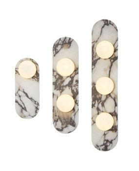 French style light luxury Bulgari wall lamp Wabi Sabi style bedroom living room dining room corridor pure natural marble