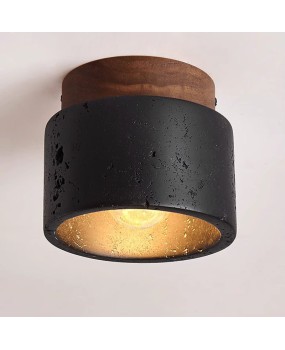 Black Hole Stone Wabi Sabi Wind Ceiling Light Designer Living Room Bedroom Corridor Staircase Personalized Art Bedroom Bedhead Lighting