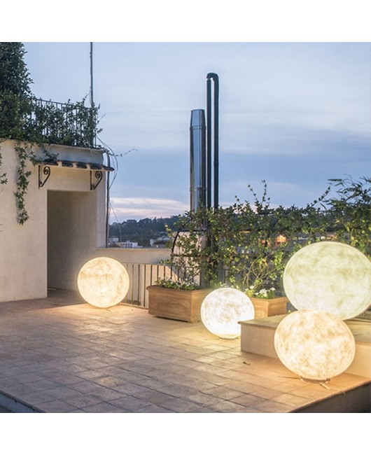 Moon Lawn Light Outdoor Waterproof Garden Villa Courtyard Balcony Outdoor Moon Floor Lamp Decorative Atmosphere Landscape