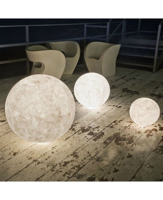 Moon Lawn Light Outdoor Waterproof Garden Villa Courtyard Balcony Outdoor Moon Floor Lamp Decorative Atmosphere Landscape