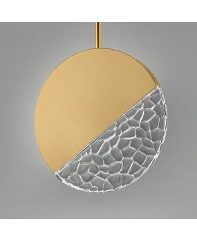 CE modern minimalist hotel hallway wall light, bedroom bedside wall light, circular LED crystal pendant light, customized design