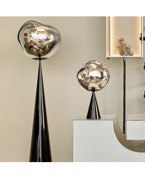 British Tom Dixon lava floor lamp designer's living room, bedroom, study, French sofa, standing lamp