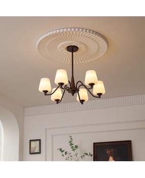 American country retro chandelier, living room dining room light, French medieval Southern style, simple and atmospheric master bedroom study light