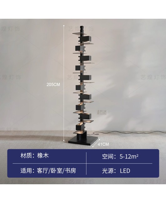 Medieval French Frank Nanyang Wind Water Villa Wood Wabi Sabi Style Living Room Floor Lamp Retro Designer Lamp