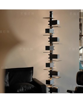 Medieval French Frank Nanyang Wind Water Villa Wood Wabi Sabi Style Living Room Floor Lamp Retro Designer Lamp