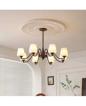 American country retro chandelier, living room dining room light, French medieval Southern style, simple and atmospheric master bedroom study light
