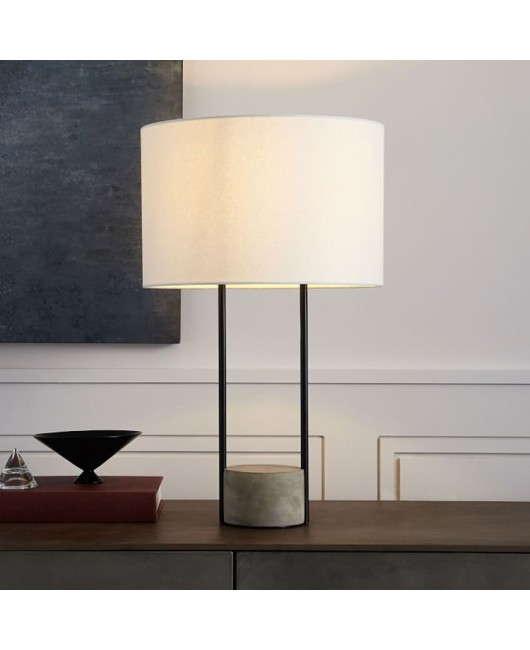Hotel room desk lamp, floor lamp, cement base hardware lighting fixture, villa club model room desk lamp, floor lamp