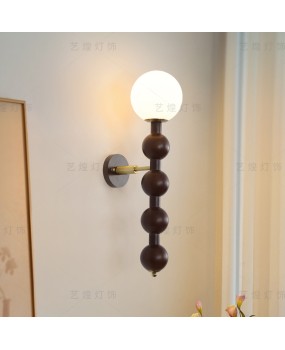French style vintage cream style wall lamp for bedroom, master bedroom, bedside lamp, high-end feeling, retro living room, corridor, background wall lamp