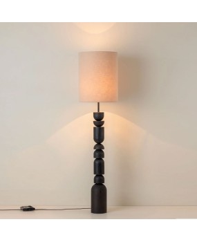 Nakaguwabi sabi style Aska floor lamp, retro creative designer, hotel model room, living room, solid wood decorative lighting fixture