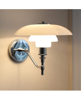 Danish glass ph3/2 wall lamp designer, light luxury decoration, bedside lamp, creative simplicity, corridor corridor wall lamp