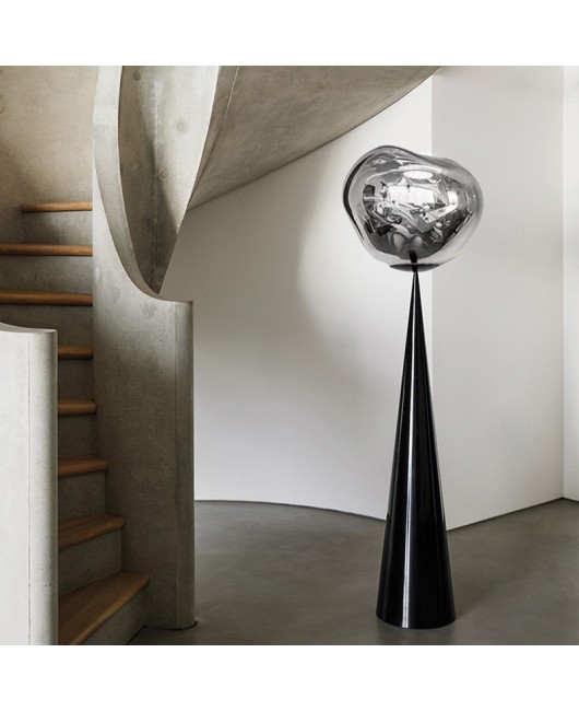 British Tom Dixon lava floor lamp designer's living room, bedroom, study, French sofa, standing lamp