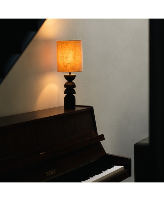 Nakaguwabi sabi style Aska floor lamp, retro creative designer, hotel model room, living room, solid wood decorative lighting fixture