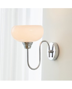 French minimalist cream style background wall lamp, bedside hallway, foyer, bedroom, living room, vintage Bauhaus wall lamp