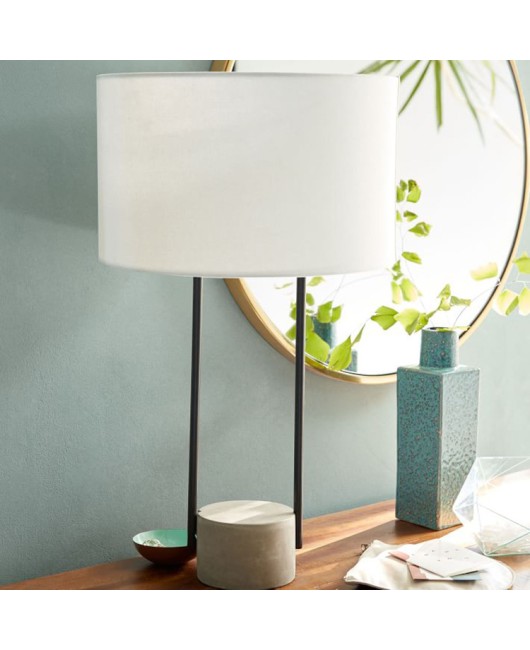 Hotel room desk lamp, floor lamp, cement base hardware lighting fixture, villa club model room desk lamp, floor lamp