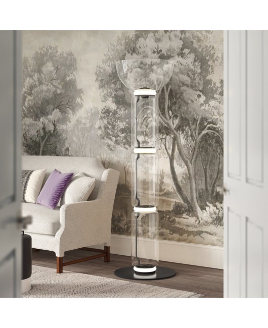 Glass pendant lamp, glass model room, minimalist art lamp, living room, hotel villa, bedroom decoration, multi combination lighting fixtures