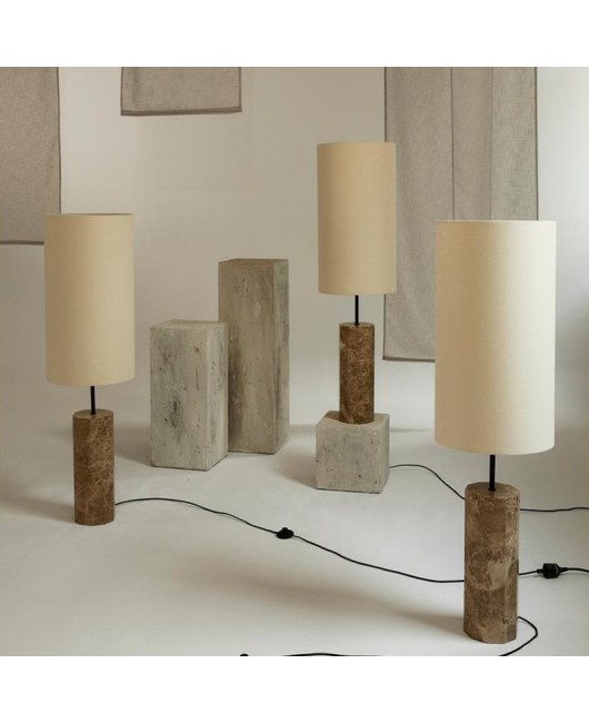 Floor Lamp Living Room Sofa Nordic Designer Creative Marble Homestay Hotel Bedroom Cloth Cover Floor Lamp