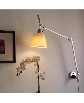 Artemide Tolomeo swing arm telescopic designer from Italy, study, bedroom, bedside reading, antique wall lamp
