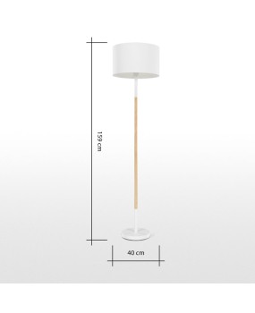 Modern minimalist hotel guest room floor lamp project non-standard wooden art floor lamp villa model room bedroom floor lamp