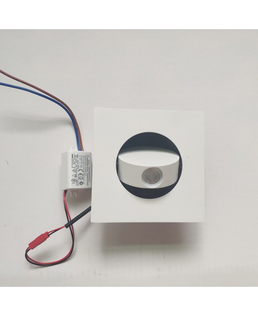 3W embedded reading wall lamp, hotel room model room, bedside lamp, automatic switch, rotatable spotlight, popular item