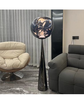 British Tom Dixon lava floor lamp designer's living room, bedroom, study, French sofa, standing lamp