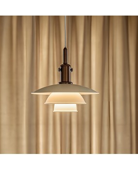 Danish Louis poulsen PH 3 half/3 Nordic designer retro minimalist restaurant bar counter colorful pendant light