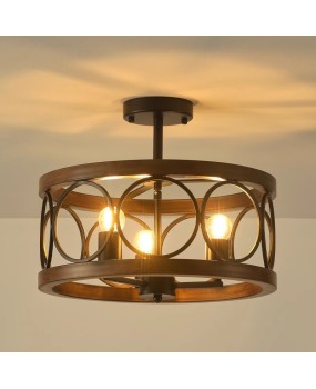 American style rural ceiling light, retro living room light, creative and warm French style creative personality, bedroom and bedroom ceiling light, simple and minimalist