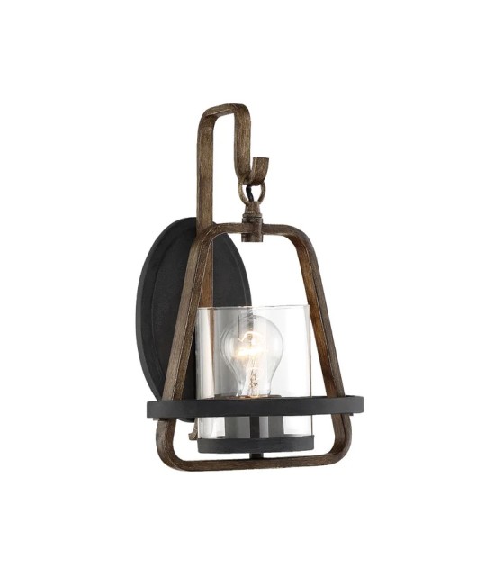 American retro wrought iron single head wall lamp, warm bedroom bedside lamp, aisle TV background wall decoration wall lamp