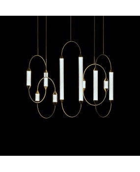 Nordic style bedroom, bedside lamp, living room, dining room, modern and minimalist creative bar counter, sample room, geometric lines, chandelier