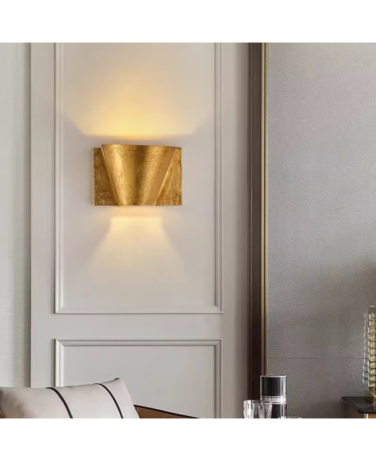 American retro decoration living room wall lamp French villa staircase entrance study homestay hotel bedroom lighting design