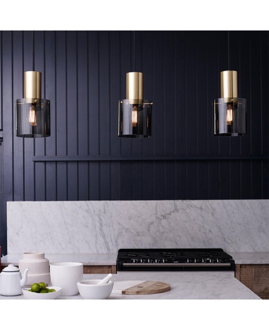 Nordic pendant light, LED Danish restaurant light, postmodern minimalist single head bar counter, bedside lamp, dining table lighting, small hanging fixture