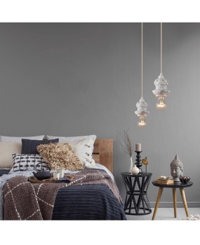 American style countryside pendant light, personalized retro creative, home room bedroom light, hallway wooden pendant light