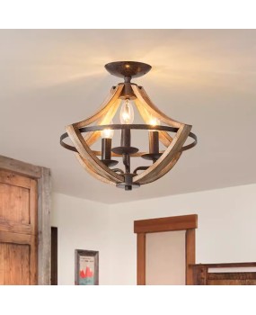 American retro bedroom ceiling light, French restaurant light, creative study, personalized art designer, small living room ceiling light