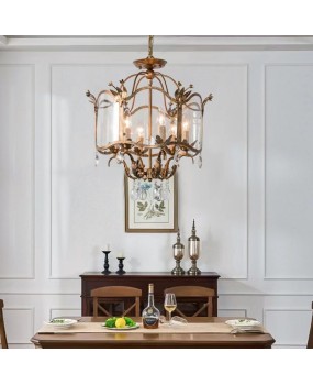 American restaurant pendant lights, vintage vintage dining table lights, French creative shops, commercial crystal lights, candles, bedroom lighting fixtures