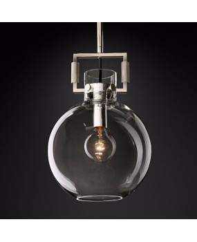 Nordic postmodern minimalist restaurant pendant light creative personality antique bronze living room bar counter study bedroom glass small pendant light