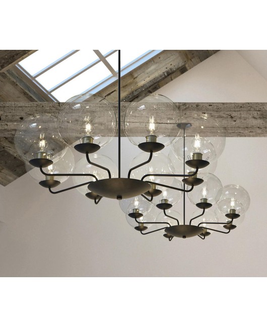 American style pendant light, wrought iron, rural retro, innovative restaurant light, European style bedroom light, minimalist modern lighting, living room pendant light