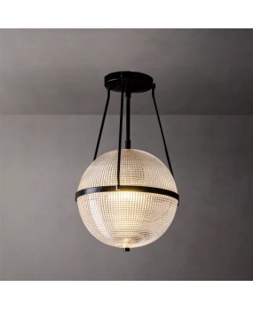 American retro industrial style glass ceiling light, French designer's creative bedroom, dining room, bedroom, personalized lighting fixtures