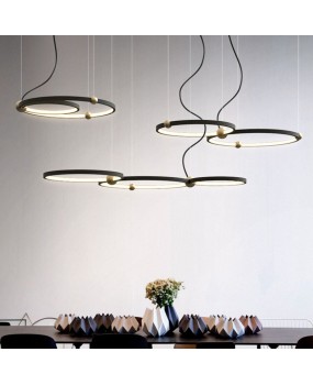 Postmodern minimalist creative circle Nordic living room personalized restaurant hotel sample room bedroom study bar counter pendant light