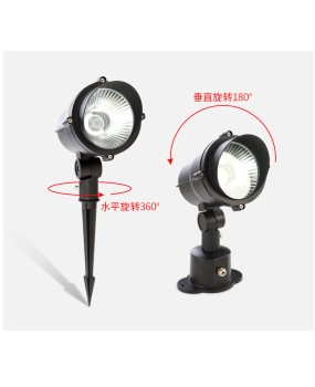 Courtyard LED lawn spotlights, outdoor waterproof lights, garden villa projection lights, COB tree lights, plug-in lights, tree lights