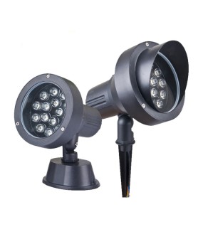 LED 18 watt outdoor waterproof ground plug light, tree light projection light, circular ground plug light, courtyard garden tree light, 9W