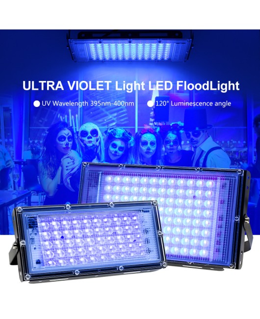 Cross border 395nm UV projector, UV curing lamp, fluorescent party stage lamp, black light drama performance lamp
