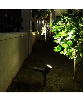 Solar powered tree lights, lawn lights, villa gardens, courtyard floor lights, LED outdoor waterproof park landscape spotlights