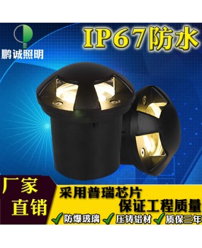 LED Underground Light 3W5W7W9W One Two Three Four Transparent Courtyard Light Lawn Light Garden Light Grass Ground Light Corner Light