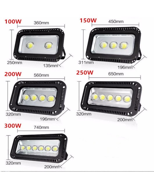 LED floodlight 200W300W LED tunnel light 150W mining light 100W floodlight 250W LED factory light