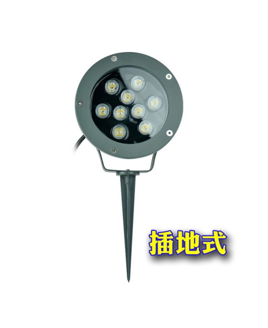 LED circular plug-in projection light, spotlight wall projection light, tree light, tree plug-in lawn rainbow light 6W12W